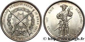 SWITZERLAND - CANTON OF BERN
Type : 5 Franken 
Date : 1857 
Quantity minted : 5195 
Metal : silver 
Millesimal fineness : 835 ‰
Diameter : 37 mm...