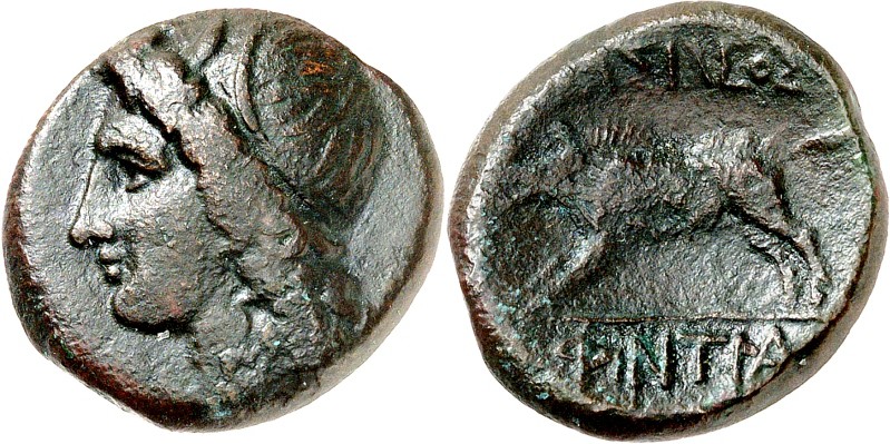 SIZILIEN. 
AKRAGAS (Agrigento). 
Phintias 287-279 v. Chr. AE-20/19mm (282.279 ...
