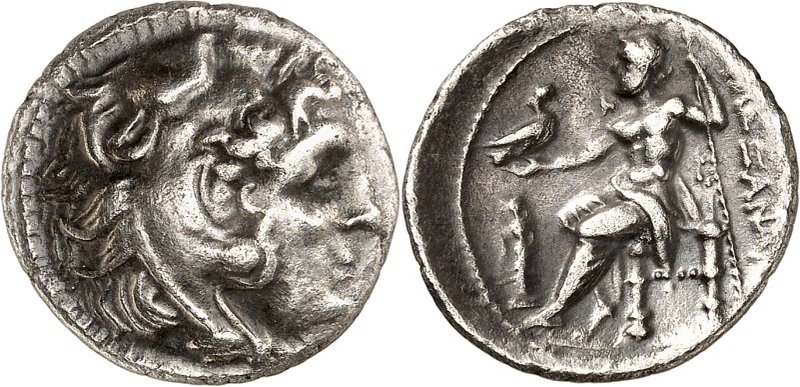 MAKEDONIEN. 
KÖNIGREICH. 
Alexander III. der Große 336-323 v. Chr. Drachme (32...