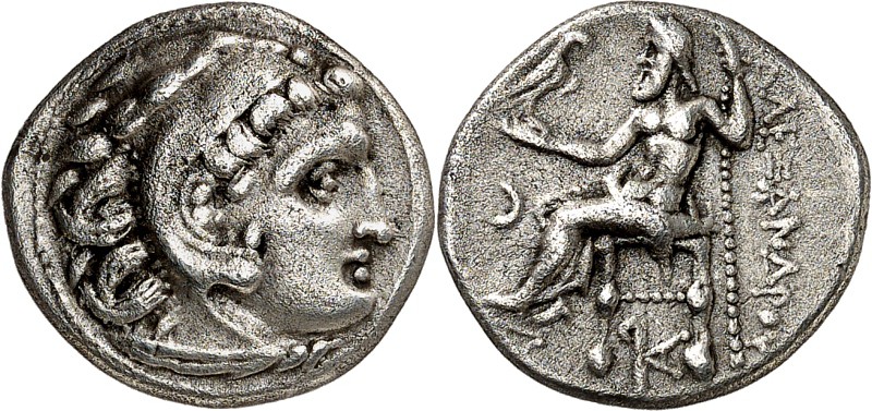 MAKEDONIEN. 
KÖNIGREICH. 
Alexander III. der Große 336-323 v. Chr. Drachme, po...