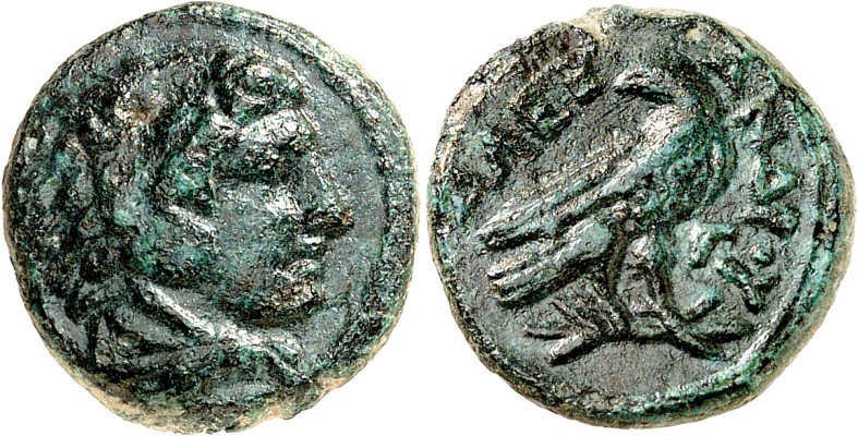 MAKEDONIEN. 
KÖNIGREICH. 
Alexander III. der Große 336-323 v. Chr. AE-Dichalko...