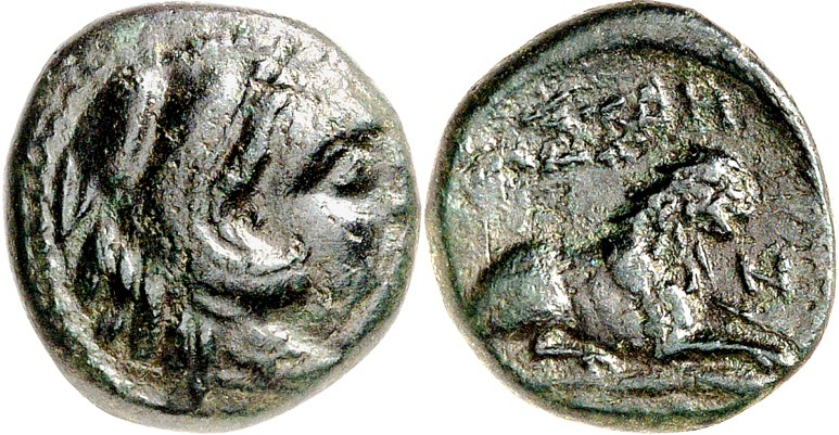 MAKEDONIEN. 
KÖNIGREICH. 
Kassander 316-297 v. Chr. AE-Dichalkon 15mm (316/306...