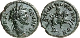 THRAKIEN. 
PHILIPPOPOLIS (Plovdiv). 
Septimius Severus 193-211. AE-Assarion 18mm 4,29g. Kopf mit Lorbeerkranz n.r. AY K L - CEYHPOC / FILIPPOP-OLITW...