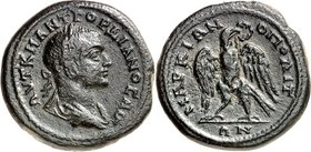MOESIEN. 
MARKIANOPOLIS (Reka Devnia). 
Gordianus III. 238-244. AE-Pentassarion 27mm (238/241) 12,35g. Belorb. drap. Büste n.r. AVT K M ANT GORDIANO...