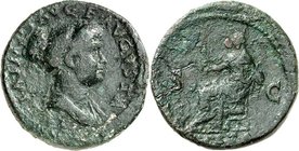RÖMISCHES KAISERREICH. 
Iulia Titi, Tochter des Titus + 89(?). AE-Dupondius (79/81) 11,6g. Büste in Palla n.r. IVLIA IMP T AVG F AVGVSTA / CONCORDIA ...