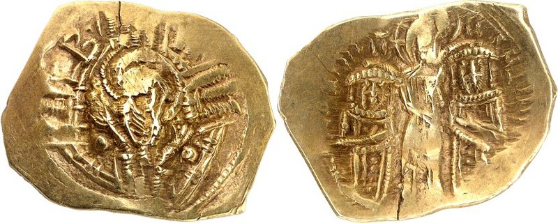 BYZANZ. 
ANDRONIKOS II. und MICHAEL IX. Palaiologoi 1295-1320. Hyperpyron (1295...