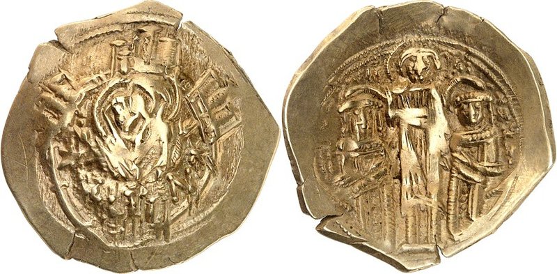 BYZANZ. 
ANDRONIKOS II. und MICHAEL IX. Palaiologoi 1295-1320. Hyperpyron (1295...
