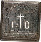 ÖSTLICHES MEDITERRANEUM. 
Byzantinische Kaiserzeit (5./7.Jh.n.Chr.). 
12 Nomismata, Quaderförmiges Gewicht 5.-6. Jh. n.Chr. 52,4g. Bronze 38 x 38 x ...