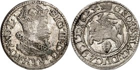 LITAUEN (LITHUANIA). 
Großherzogtum. 
Sigismund III. 1587-1632. Groschen 1625, 1626 Brustb.r./ Reiter l. Gum. 1323, 1324. . 

ss