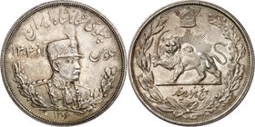 IRAN. 
Reza Shah Pahlevi 1925-1941. 5000 Dinars (5 Kran) SH 1306 (1927). KM&nbsp; 1106, Dav. 294. 29313. 

vz