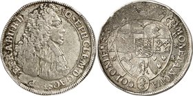 Köln-Erzbistum. 
Josef Clemens von Bayern 1688-1723. 2/3 Taler 1694 Bonn. Brb. n.r. / Wappen mit Schwert und Stab unter Kurhut Vs. var.L-O. Noss&nbsp...