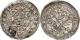 Leiningen-Westerburg. 
Ludwig 1597-1622. 3&nbsp;Kreuzer o.J. mit Titel Matthias I. Fürstenwappen&nbsp;/ Gekr. Doppeladler mit Wert&nbsp;3. Jos. 49. ....