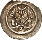 Magdeburg-Erzbistum. 
Wilbrand, Graf von Käfernburg 1235-1253. Brakteat. Mehl&nbsp; 524, Slg.Hausw.&nbsp; 133, Slg.Bonh.&nbsp; 696. R. 

l. Randaus...