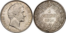 Bayern. 
Ludwig I. 1825-1848. Gulden 1841. AKS 78, J. 62. . 

ss+