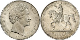 Bayern. 
Ludwig I. 1825-1848. Geschichtsdoppeltaler 1839 Reitersäule Maximilian I. AKS 100, J. 68, Th. 77, Dv. 583. . 

vz
