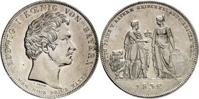 Bayern. 
Ludwig I. 1825-1848. Geschichtstaler 1832 Otto König v.Griechenland. AKS 127, J. 42, Th. 60. . 

l.Rf.,vz