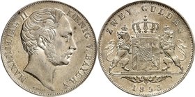 Bayern. 
Maximilian II. 1848-1864. Doppelgulden 1853. AKS 150, J. 83, Th. 90, Dv. 600. . 

l.Kratzer, vz-