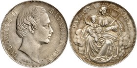 Bayern. 
Ludwig II. 1864-1886. Vereinstaler o.J. (1865) Madonna. AKS 176, J. 105, Th. 104. . 

ss