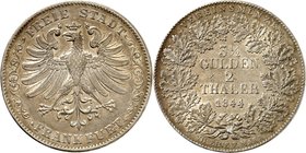 Frankfurt. 
Doppeltaler 1844 Adler. AKS&nbsp; 2, J.&nbsp; 23, Th.&nbsp; 131. . 

ss-vz