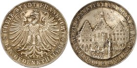 Frankfurt. 
Vereinstaler 1863 Fürstentag. AKS&nbsp; 45, J.&nbsp; 52, Th.&nbsp; 147. . 

dunkle Patina vz