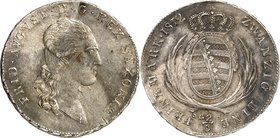 Sachsen, Königreich. 
Friedrich August I. (1763-)1806-1827. 2/3 Taler (1/2 Konv.-Taler) 1812 S.G.-H. AKS&nbsp; 32, J.&nbsp; 11. . 

ss