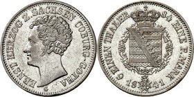 Sachsen-Coburg-Gotha. 
Ernst I. 1806-1844. 1/6 Taler 1841. AKS&nbsp; 75, J.&nbsp; 271. . 

ss-vz