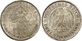 WEIMARER REPUBLIK. 
GEDENKMÜNZEN. 
3 Reichsmark 1929E Meissen. J.&nbsp; 338. . 

vz