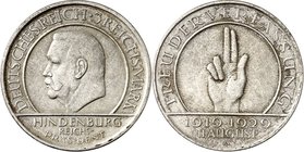 WEIMARER REPUBLIK. 
GEDENKMÜNZEN. 
3 Reichsmark 1929E Meissen. J.&nbsp; 338. . 

vz