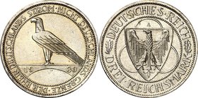 WEIMARER REPUBLIK. 
GEDENKMÜNZEN. 
3 Reichsmark 1930A Rheinstrom. J.&nbsp; 345. . 

l.Rf.,vz
