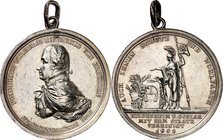 ALTDEUTSCHE LÄNDER und ADEL, 1806-1918. 
PREUSSEN Kgr.. 
Friedrich Wilhelm III. (1797-)1806-1840. Medaille 1803 (v. Döll, b. Loos) Huldigung anl. de...