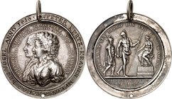 ALTDEUTSCHE LÄNDER und ADEL, 1806-1918. 
PREUSSEN Kgr.. 
Luise v. Mecklenburg-Strelitz, Königin von Preußen 1797-1810. Medaille 1793 (v. Loos) a. i....