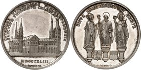 ALTDEUTSCHE LÄNDER und ADEL, 1806-1918. 
WÜRZBURG. 
Georg Anton von Stahl 1840-1870. Medaille 1843 (v.&nbsp;A.Neuss, b. J.J.Neuss) a. d. 1100-jähr. ...