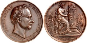 EUROPA. 
BELGIEN. 
Leopold I. 1831-1865. Medaille 1860 (v. Alex. Geefs) a.d. Finanzminister Hubert Joseph Walter Frere-Orban (*1812 +1896) und das G...