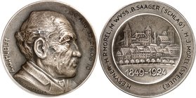 EUROPA. 
SCHWEIZ. 
Sankt Gallen. RAPPERSWIL. Medaille 1926 (mit Gravur "1932") (v. W. Baltensperger) auf A. J. Huber, mit Gravur d. Sieger einer Rud...