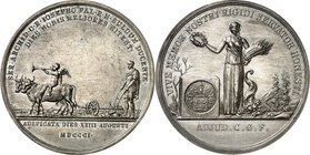EUROPA. 
UNGARN. 
Joseph, Erzherzog v. Österreich, Palatin von Ungarn 1795-1847. Preismedaille 1801 (o. Sign.) für Verbesserungen in der Landwirtsch...