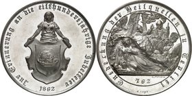 MEDIZIN u. SOZIALWESEN Slg. Dr. Bösing III. 
BÄDER UND KURORTE. 
TEPLITZ - SCHÖNAU (Teplice) in Böhmen (Tschechien). Medaille 1862 (v. K. Fischer, b...