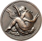 MEDIZIN u. SOZIALWESEN Slg. Dr. Bösing III. 
BIOLOGISCHES UND PHYSIOLOGISCHES. 
EROTIKA. Medaille o.J. (v. J. Rem\'e9nyi) Leda und der Schwan. eins....