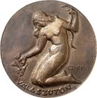 MEDIZIN u. SOZIALWESEN Slg. Dr. Bösing III. 
NATURHEILKUNDE. 
Eins. Medaille o.J. (v. J. Rem\'e9nyi) V\'e1lasz\'faton ("Dilemma"). Nach l. gewandt k...