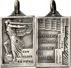 SPORT. 
FUSSBALL. 
Weltmeisterschaften. URUGUAY. Medaillen 1930 (v. L. Tammaro) 1930 Ehrenmedaille (Plakette) für d. siegreiche Mannschaft Uruguay. ...