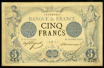 FRANKREICH. 
III. Republik -. 
5 Francs 27.6.1873. Pick&nbsp; 60. . 

übliche Nadelstiche, III