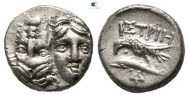 Moesia. Istros 400-350 BC. 1/4 Drachm AR