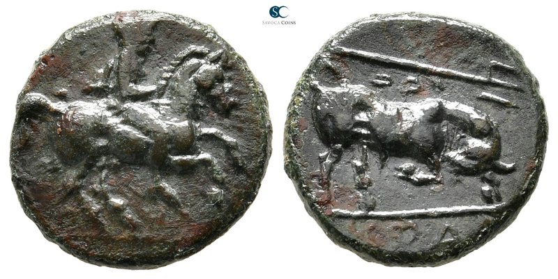 Thessaly. Krannon circa 400-300 BC. 
Bronze Æ

15 mm., 2,20 g.

Youth, wear...