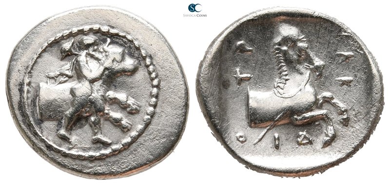 Thessaly. Trikka circa 440-400 BC. 
Hemidrachm AR

19 mm., 2,83 g.

Thessal...