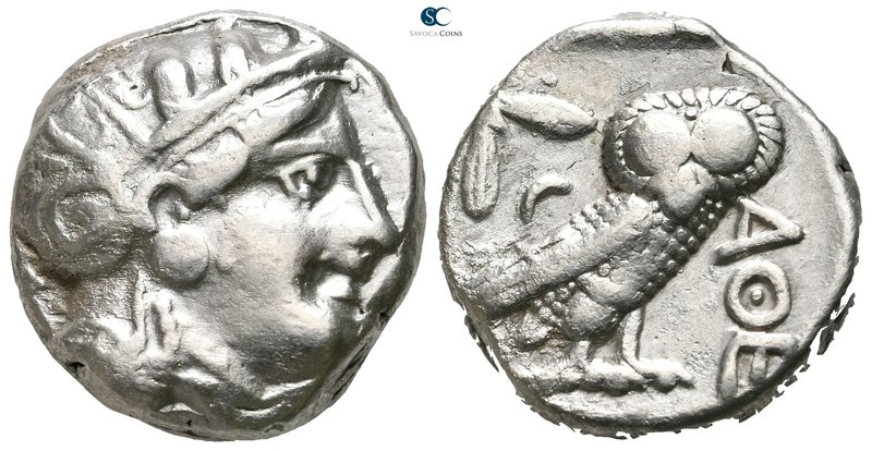 Attica. Athens circa 353-294 BC. Bingen Pi II style
Tetradrachm AR

24 mm., 1...