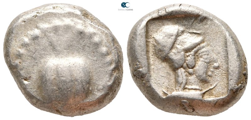 Pamphylia. Side circa 460-430 BC. 
Stater AR

21 mm., 11,01 g.

Pomegranate...