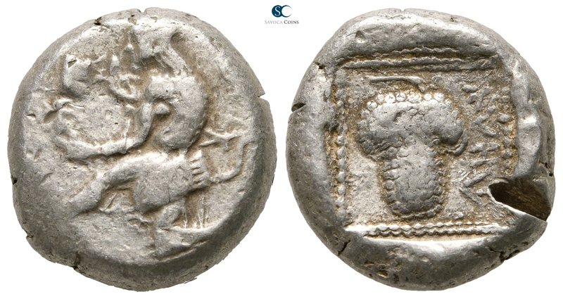 Cilicia. Soloi circa 440-410 BC. Possibly a Lycian imitation
Stater AR

20 mm...