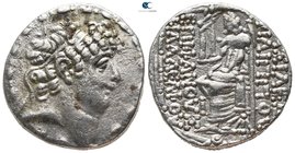 Seleukid Kingdom. Antioch on the Orontes. Philip I Philadelphos 95-75 BC. Posthumous issue struck under Aulus Gabinius, circa 69-57 BC. Tetradrachm AR