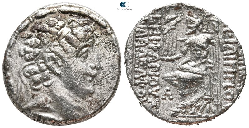 Seleukid Kingdom. Antioch on the Orontes. Philip I Philadelphos 95-75 BC. 
Tetr...