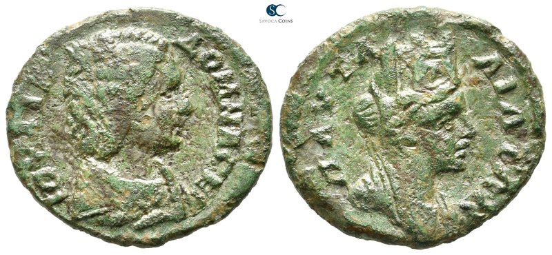 Thrace. Pautalia. Julia Domna, wife of Septimius Severus AD 193-217. 
Bronze Æ...