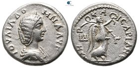 Cappadocia. Caesarea. Julia Domna AD 193-217. Dated RY 14 of Septimius Severus=AD 206. Drachm AR